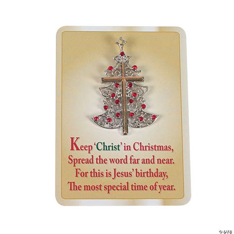 Christmas Tree Cross Pins On Card Discontinued