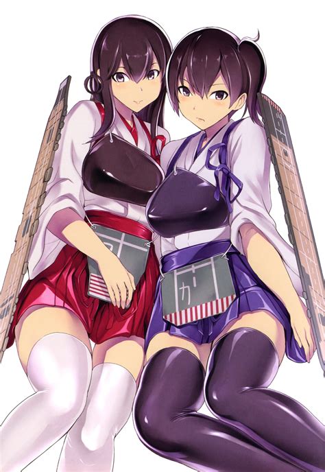 Kaga Kancolle Kantai Collection Anime Girls Anime Akagi Kancolle Hd Wallpaper Rare