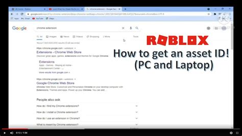 How To Get An Asset Id On Roblox Pc And Laptop Only Youtube
