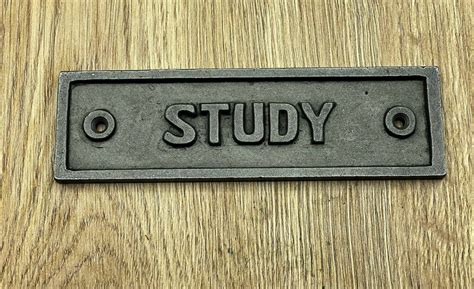 vintage style cast iron wall door sign plaque cast iron etsy