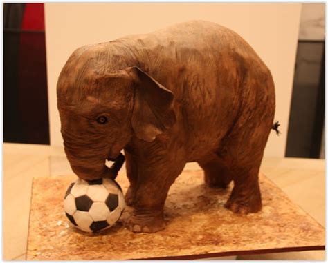 Baby Elephant Playing With Soccer Ball Cake Baby