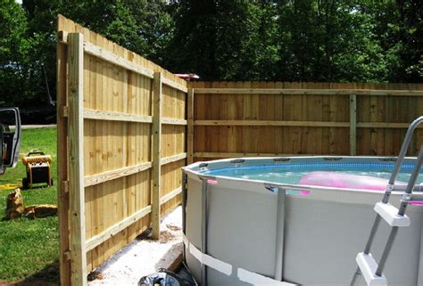 Homemade above ground pool fence. Privacy Fence Installation Certified Contractor | Backyard ...
