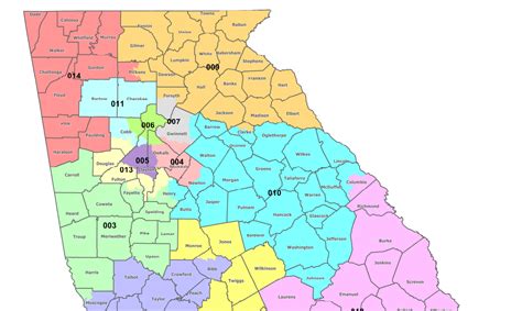 6th District Georgia Map Zip Code Map