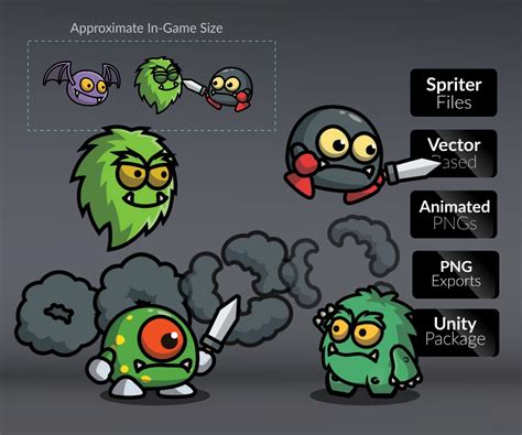 We've created thousands of sprites, 3d models and sound effects which you can use in your projects. Cartoon Enemy 8 Pack - Royalty Free Game Art ...