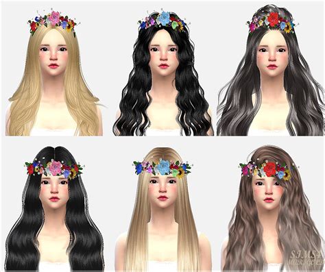 Sims 4 Ccs The Best Flower Crown By Marigold