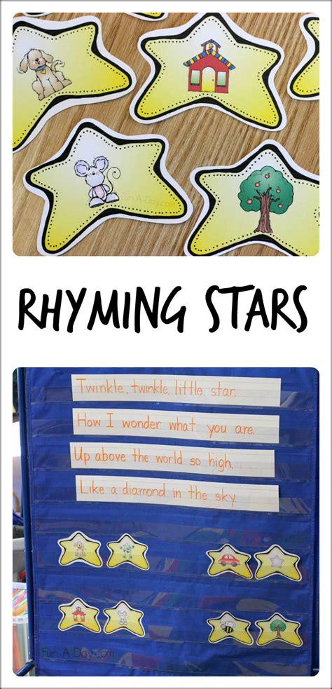 Fun A Day Twinkle Twinkle Little Star Rhyming Activity Rhyming