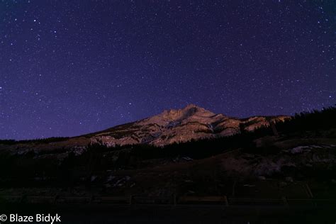 Night Sky Over Canmore Ab Canada 4104 × 2736 Photo Taken And Edited