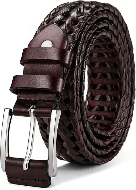 Mens Beltsbulliant Leather Woven Braided Belts For Men Casual Jeans