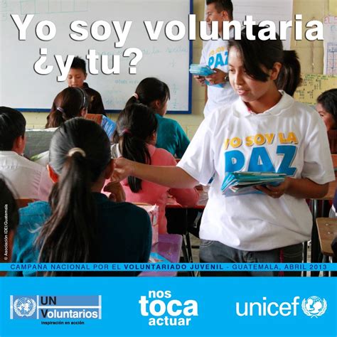 Campaña nacional por el voluntariado juvenil UNV