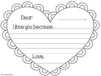 valentines day letter writing freebie  lisa lilienthal tpt