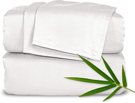 Pure Bamboo Sheets Queen Size Bed Sheets 4 Pc Set 100 Organic