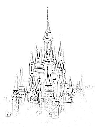 Disney Cinderella Castle Sketch Image Sketch