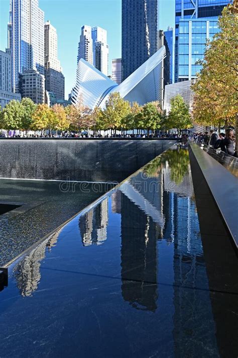 Reflecting Pool And Surrounding Buildings At National September 11