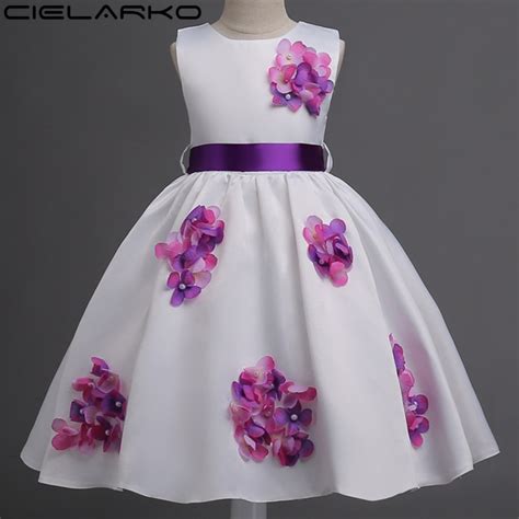 Buy Cielarko Girls Dress 3d Flower Baby Dresses