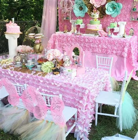 Fairy Talegarden Tea Party Birthday Party Ideas Photo 1 Of 33