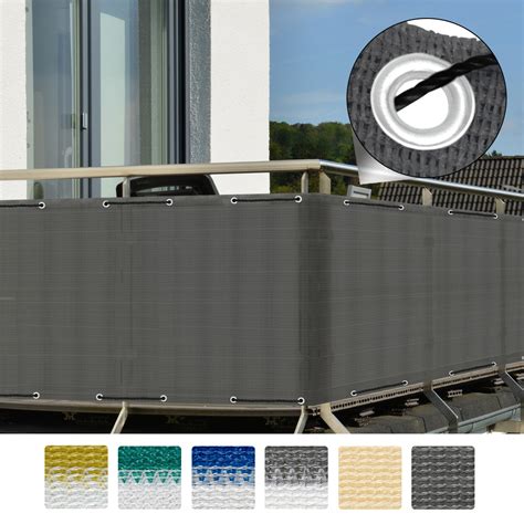 Balkon Sichtschutz Zaun Windschutz Balkonsichtschutz Balkonumspannung Kunststoff Ebay