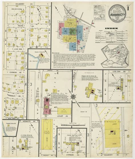 Hubbard City 1916 Sheet 1 Side 1 Of 1 The Portal To Texas History