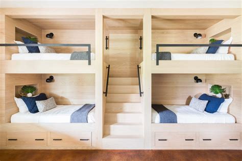 A Luxe Lake House For Everyones Inner Kid Bunk Beds Built In House