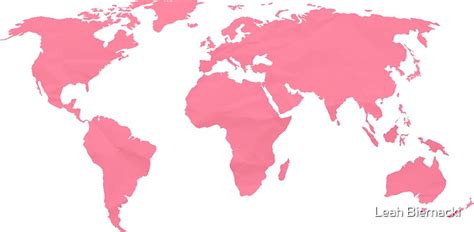 Those returning from a red list country must stay in a quarantine hotel for 11 nights at a cost of £1,750. "Simple Pink World Map" Stickers by Leah Biernacki | Redbubble