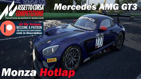 Assetto Corsa Competizione ACC Hotlap Mercedes AMG GT3 Setup At Monza