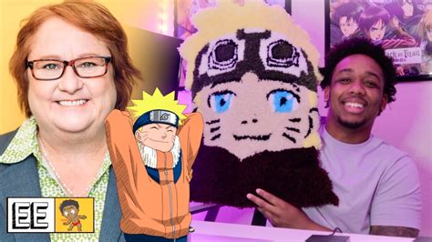 The Voices Behind Naruto Reaction To Custom Made Naruto Rug Maile Flanagan Youtube