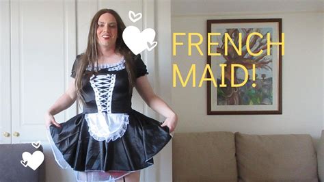 Young Crossdresser As French Maid Youtube
