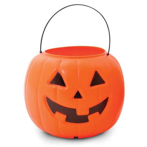 Way To Celebrate Orange Pumpkin Treat Pail With Carry Handle