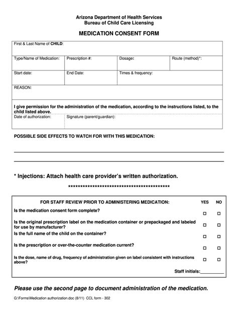 Medication Consent Fill Out And Sign Online Dochub
