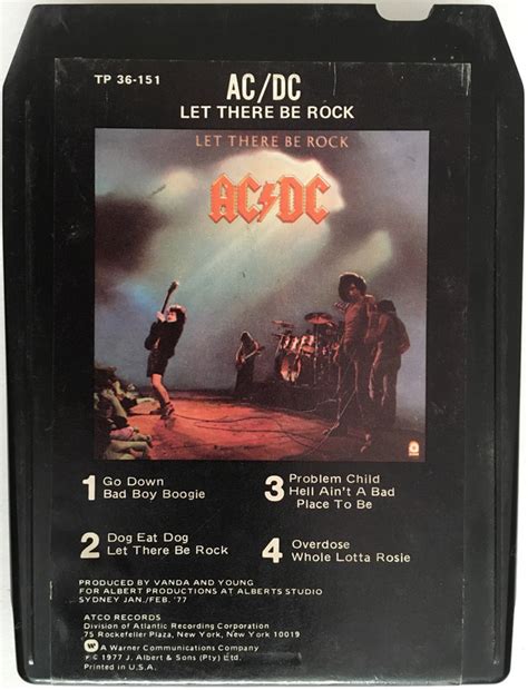 ac dc let there be rock 1977 8 track cartridge discogs