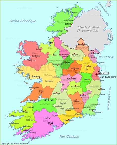 Carte De L Irlande Carte