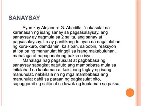 Sanaysay Uri Ng Sanaysay Mga Tips Sa Pagsulat Ng Sanaysay Araling Unamed