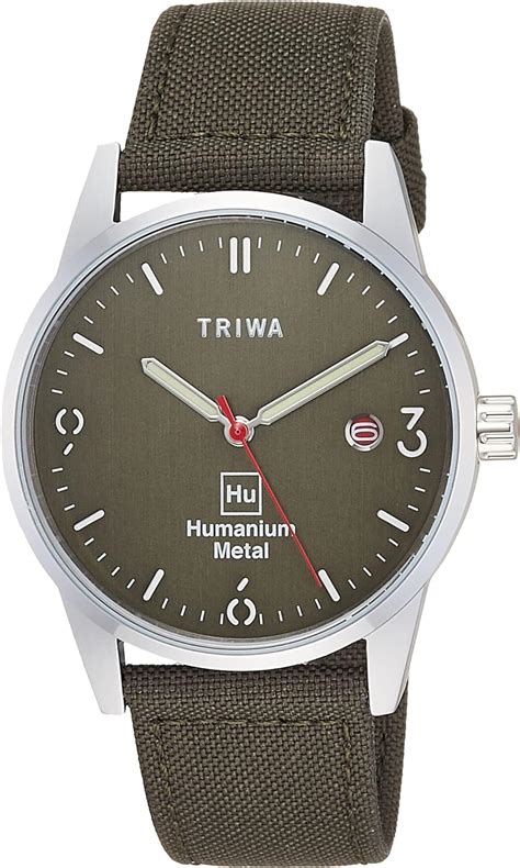 amazon triwa／トリワ time for peace humanium 39 hu39gr cl080912 腕時計 メンズ ヒューマニウム メタル グリーン タイムフォーピース