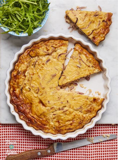 Caramelised Onion Quiche Pinch Of Nom