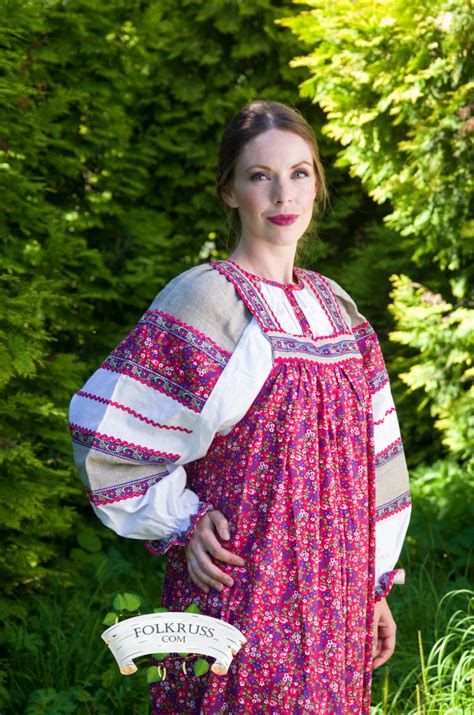 Traditional Russian Dress Mashenka For Woman Folk Russian Clothing