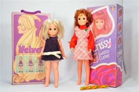 Vintage 1970s Ideal Velvet Doll Crissy Cousin And Crissy Swirla Curler