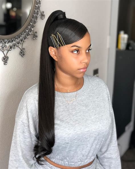 Extended Ponytail With A Side Swoop 😍 Hair Ponytail Styles Extended