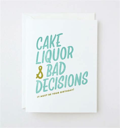 Funny Letterpress Birthday Cards From Friendly Fire Paper