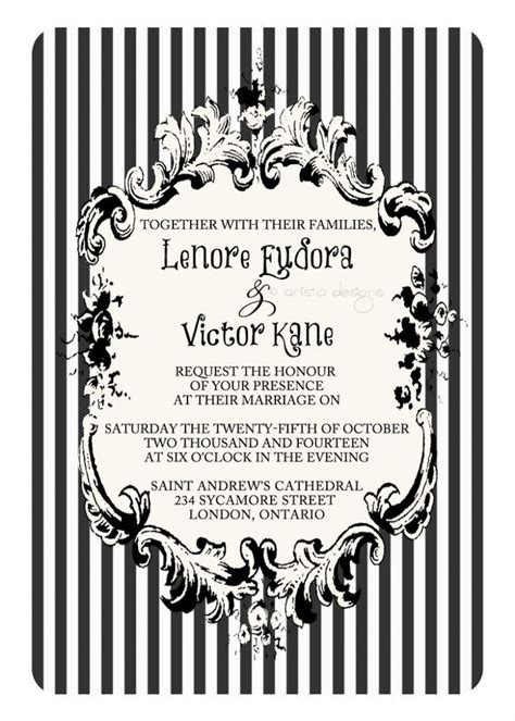 Free Printable Gothic Wedding Invitations Free Printable Templates