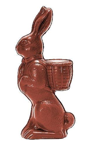 Standing Rabbit With Basket Mold Rabbit Valentine Candy Chocolate
