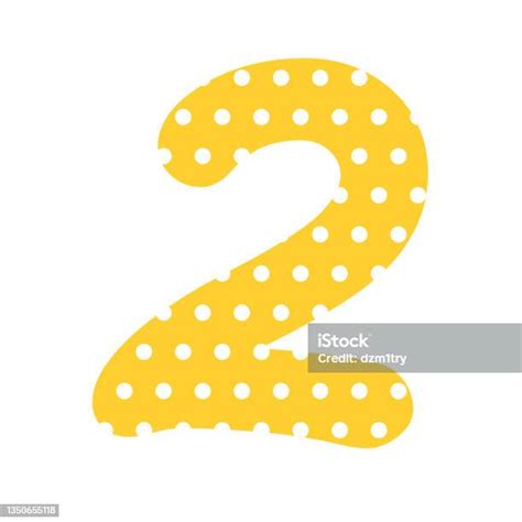 Polka Dot Number 2 Stock Illustration Download Image Now