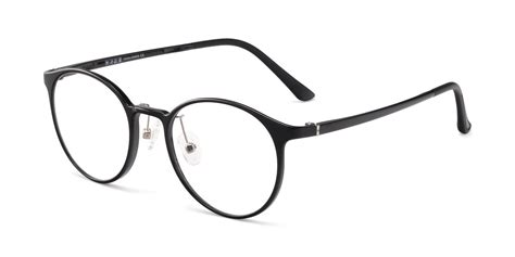 black lightweight low bridge fit ultem eyeglasses s7027
