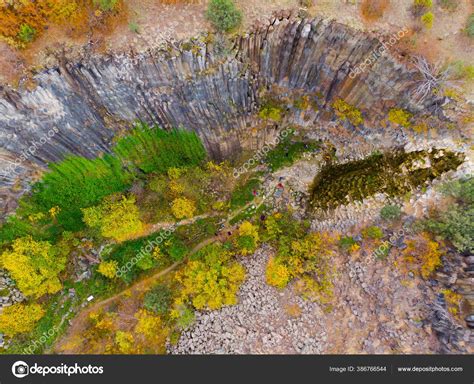 Basalt Cliffs Nature Park Aerial View Sinop Turkey Stock Photo By
