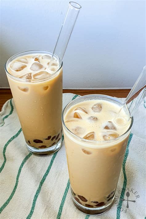 Oolong Fresh Milk Bubble Tea With Homemade Boba Pearls