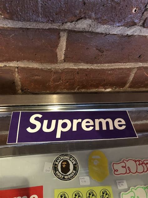 Supreme 3 6 Mafia Purple Box Logo Sticker Grailed