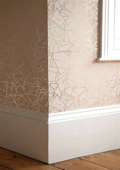 Angles Wallpaper Pink And Gold Erica Wakerly Pink And Gold