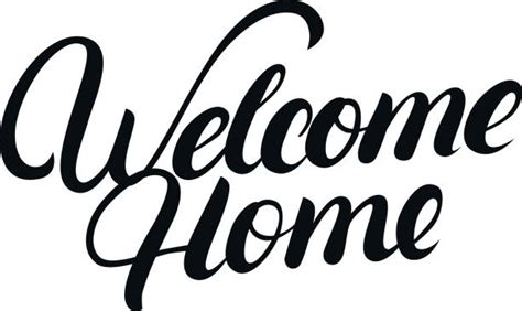 Royalty Free Welcome Home Sign Clip Art Vector Images