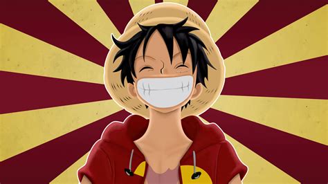 Download Pirate Monkey D Luffy One Piece Anime Big Smile 1920x1080