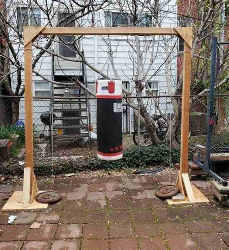18 Diy Outdoor Punching Bag Stand Outdoor Heavy Bag Stand
