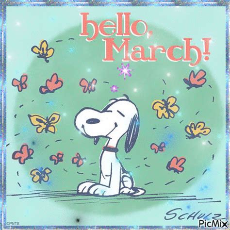 Snoopy Hello March Pictures Photos And Images For Facebook Tumblr