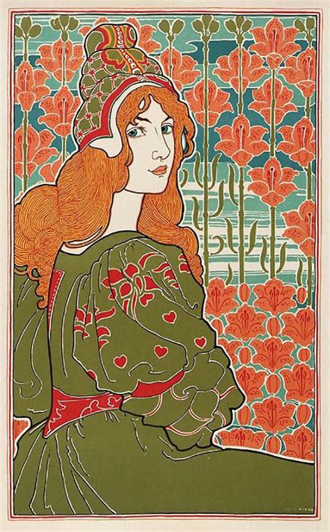 Jane 1898 Art Nouveau Colorear Para Adultos Página Page3